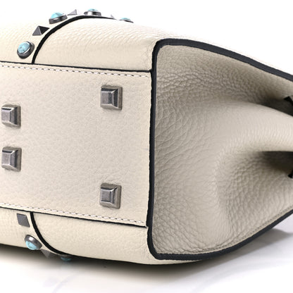 Valentino Garavani Grainy Calfskin My Rockstud Rolling Frame Bag Light Ivory 12 of 12