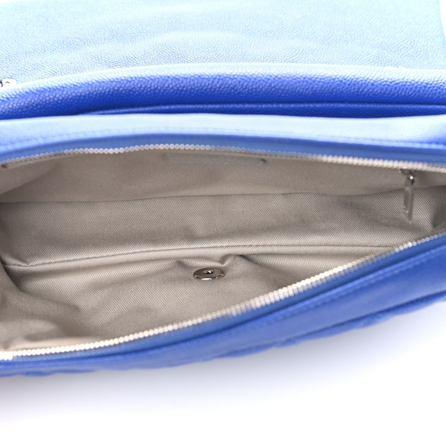 Chanel Caviar Quilted Jumbo Easy Flap Blue 5 of 12