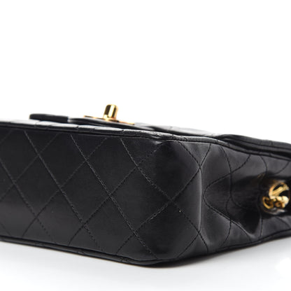 Chanel Lambskin Quilted Mini Square Flap Black 7 of 12
