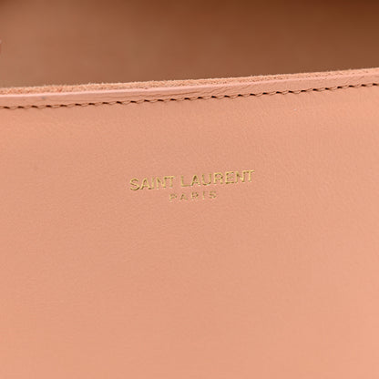 Saint Laurent Calfskin Classic Y Ligne Clutch Blush 7 of 9