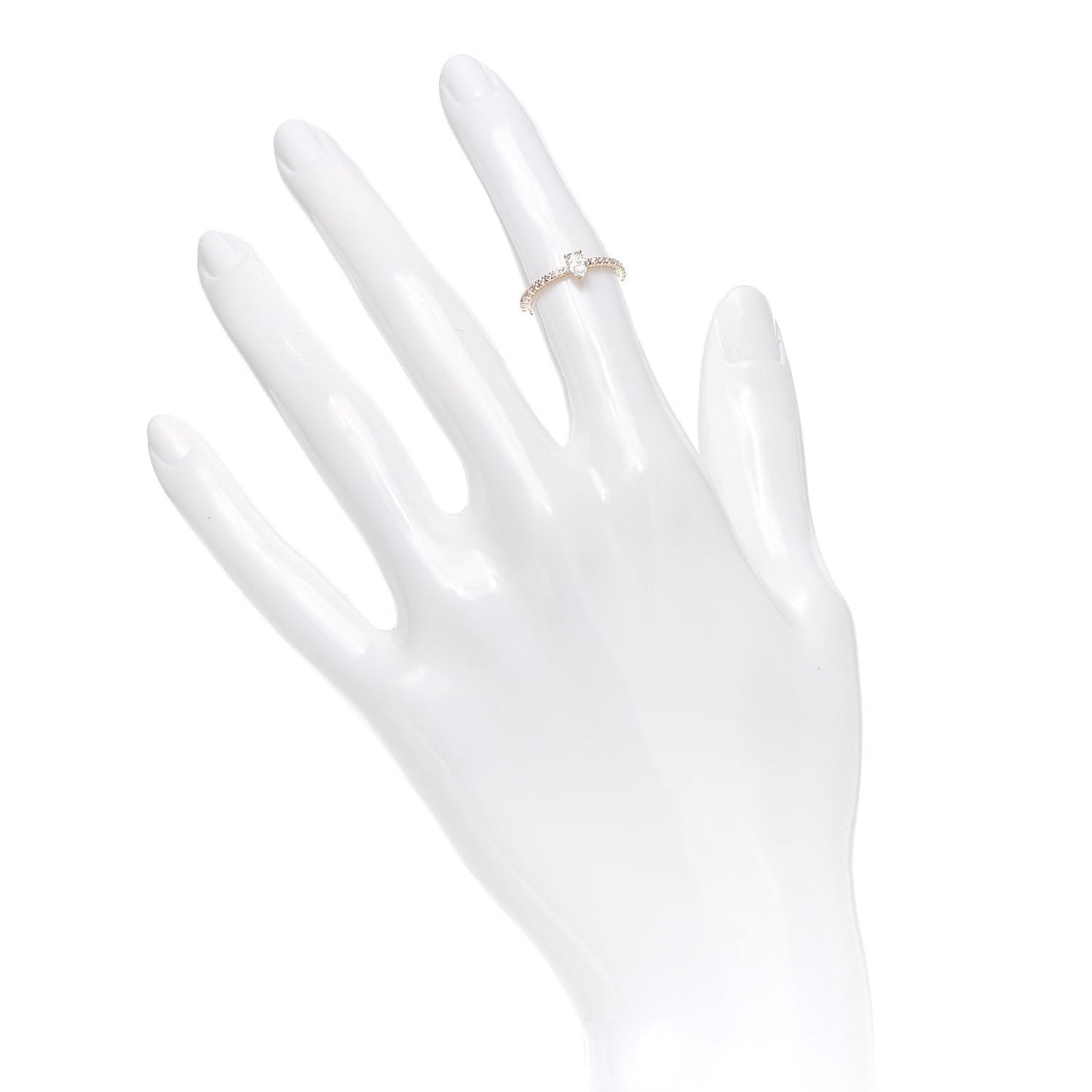 18K Pink Gold Diamond Etincelle De Cartier Pear Cut Engagement Ring 47 4