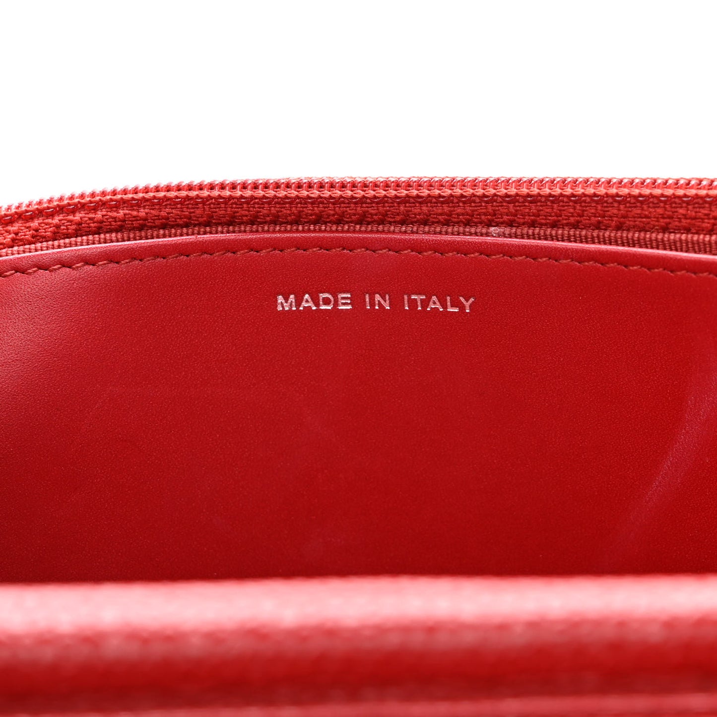 Caviar Quilted Wallet On Chain WOC Dark Red