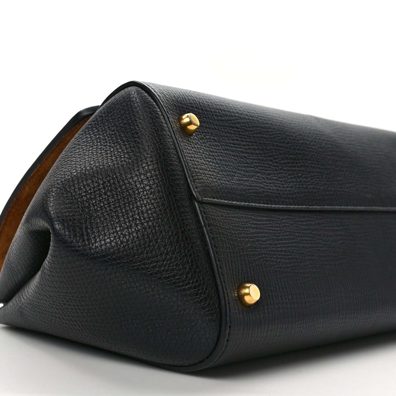 Bottega Veneta BOTTEGA VENETA Textured Calfskin Small BV Angle Shoulder Bag Black 9 of 15