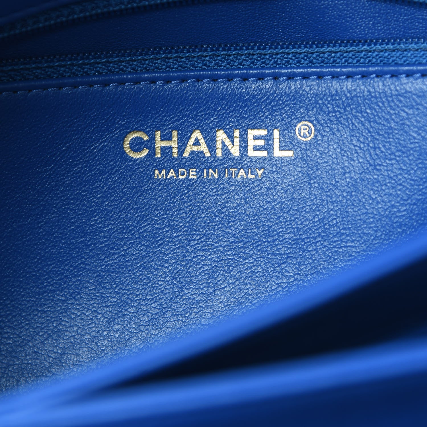 Chanel Lambskin Chevron Quilted Medium Trendy CC Dual Handle Flap Bag Blue 6 of 13