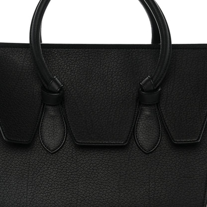Celine Crisped Calfskin Mini Tie Knot Tote Black 7 of 13