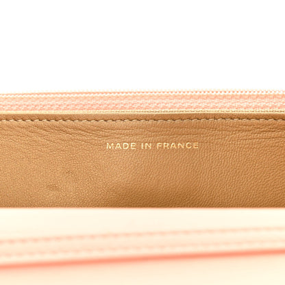 Chanel Lambskin Quilted Pearl Crush Wallet on Chain WOC Light Orange 7 of 14