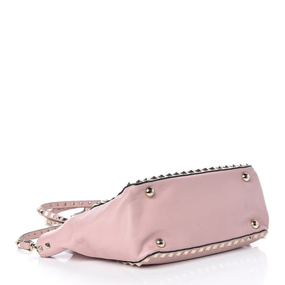 Valentino Garavani Vitello Small Rockstud Tote Pink 5 of 9