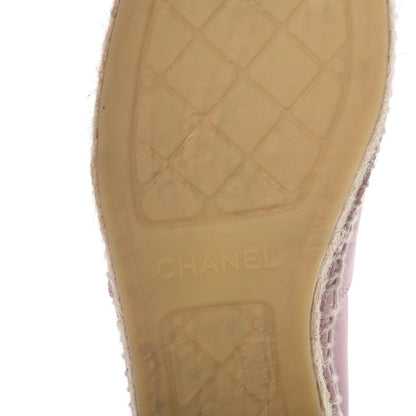 Chanel Lambskin CC Espadrilles 38 Light Pink 7 of 9