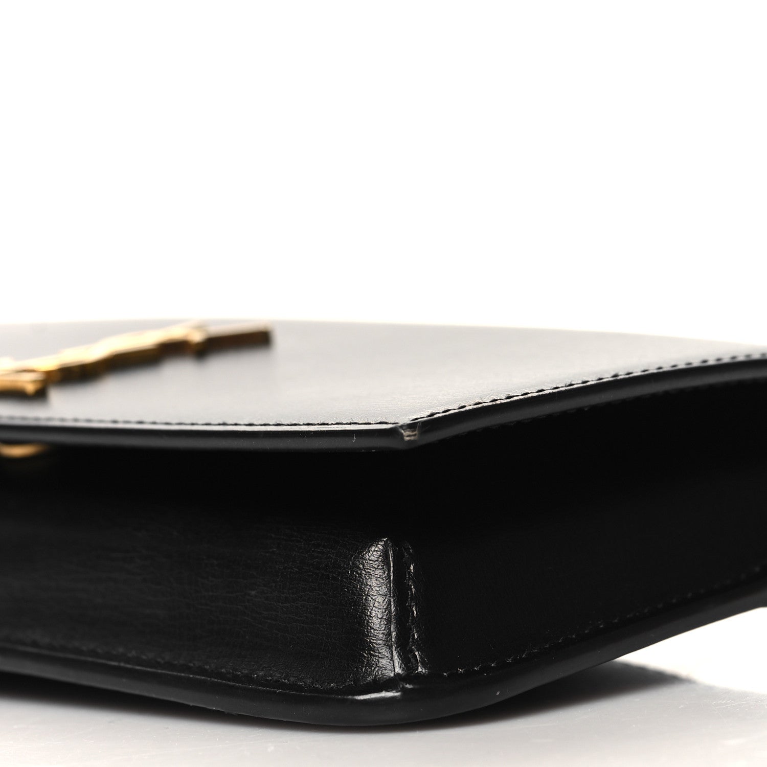 Saint Laurent Grained Calfskin Monogram Phone Holder Crossbody Black 10 of 12