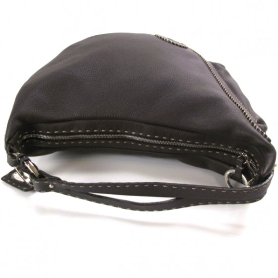 Leather Selleria Biga Hobo Brown