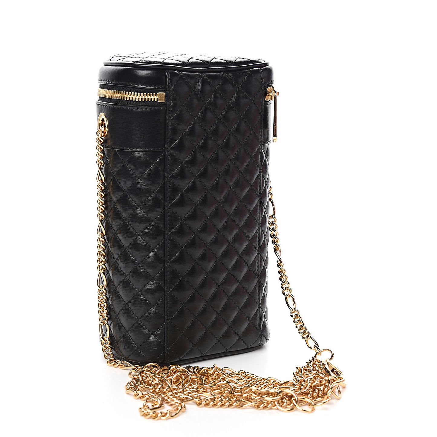 Calfskin Trapuntata Zumi Belt Bag Black