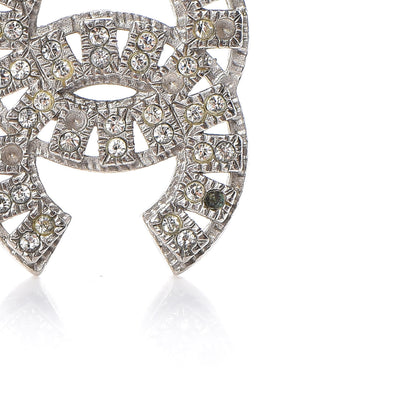 Chanel Crystal Timeless CC Necklace Silver 7 of 9