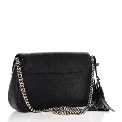 Gucci Pebbled Calfskin Medium Soho Flap Crossbody Black 3 of 9