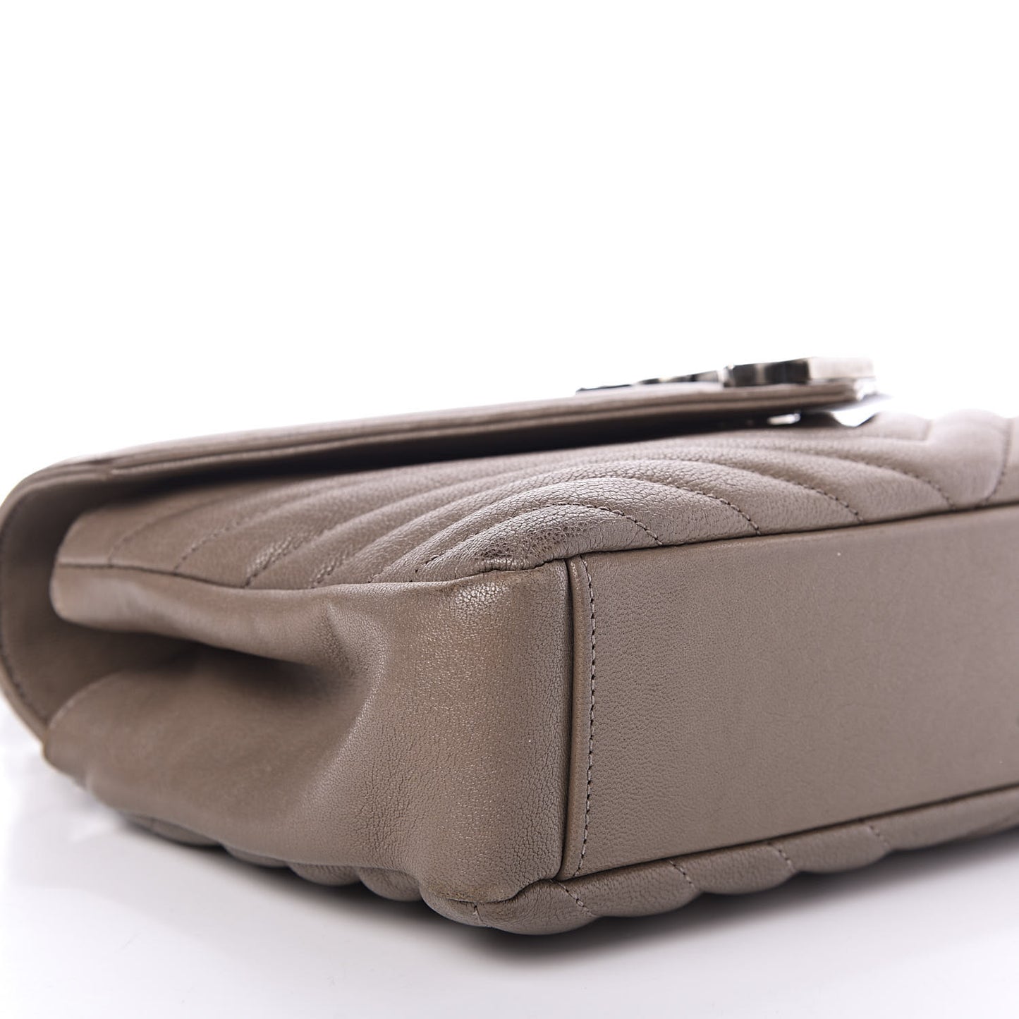 Sheepskin Matelasse Chevron Monogram Medium College Bag Fard