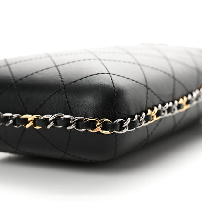 Chanel Lambskin Quilted Chain Around Phone Holder Black 10 of 10