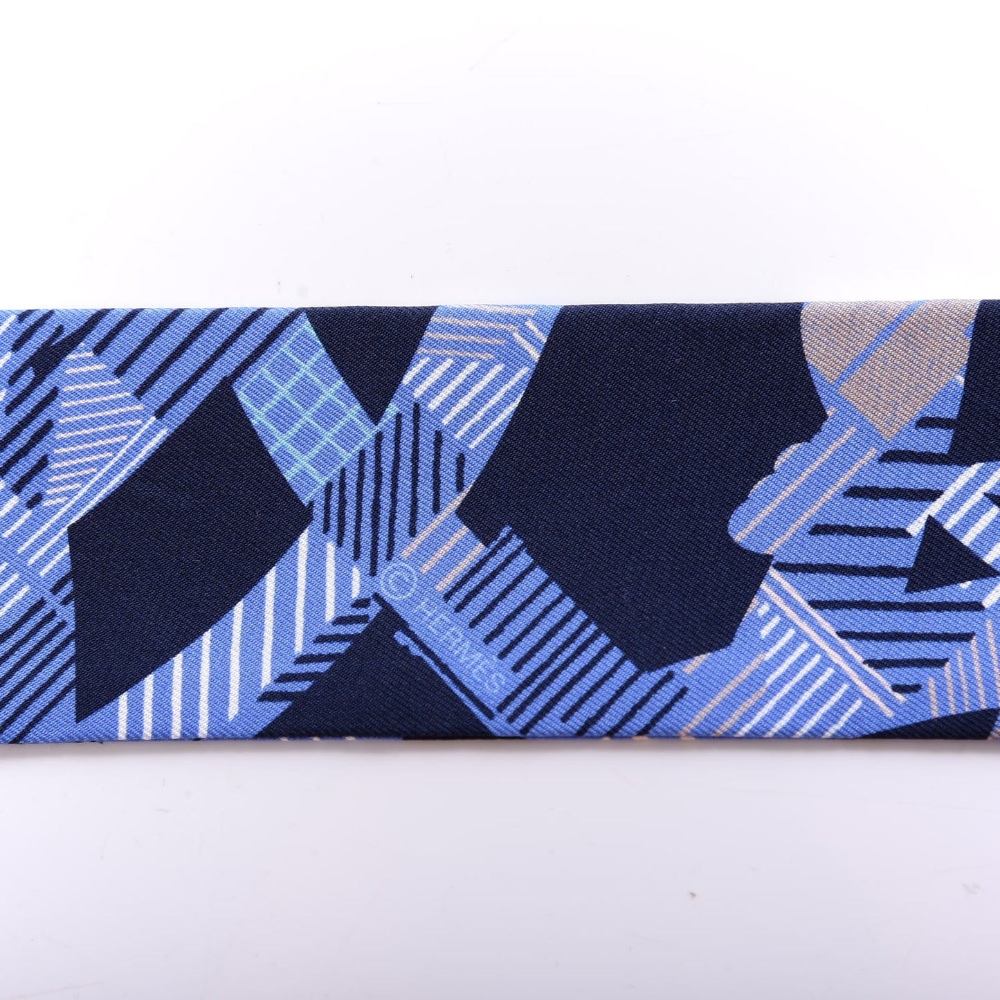 Silk Cavalcadour Morning Twilly Marine Tabac Blue Jean