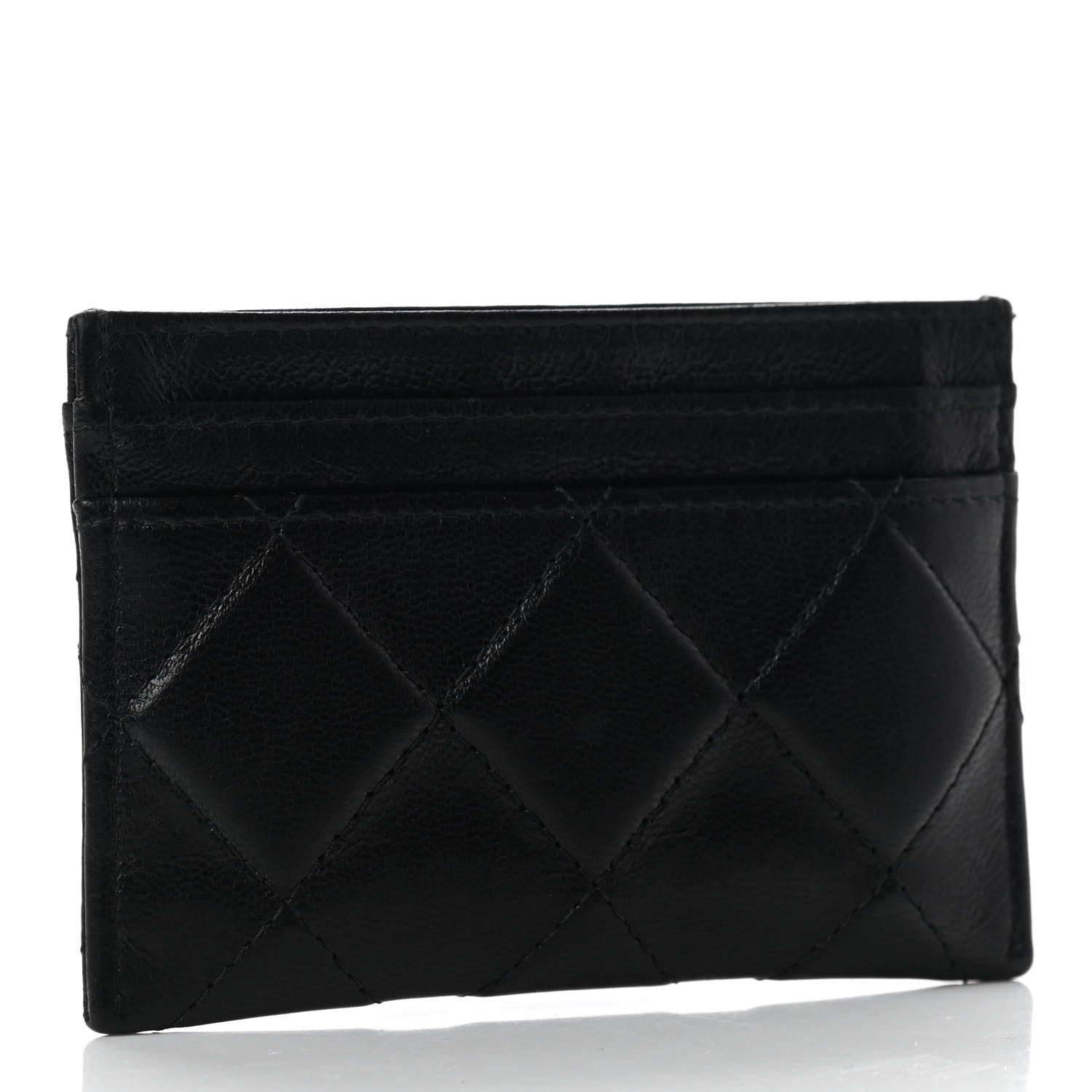 Chanel Lambskin Quilted Brilliant Card Holder Black 3 of 7
