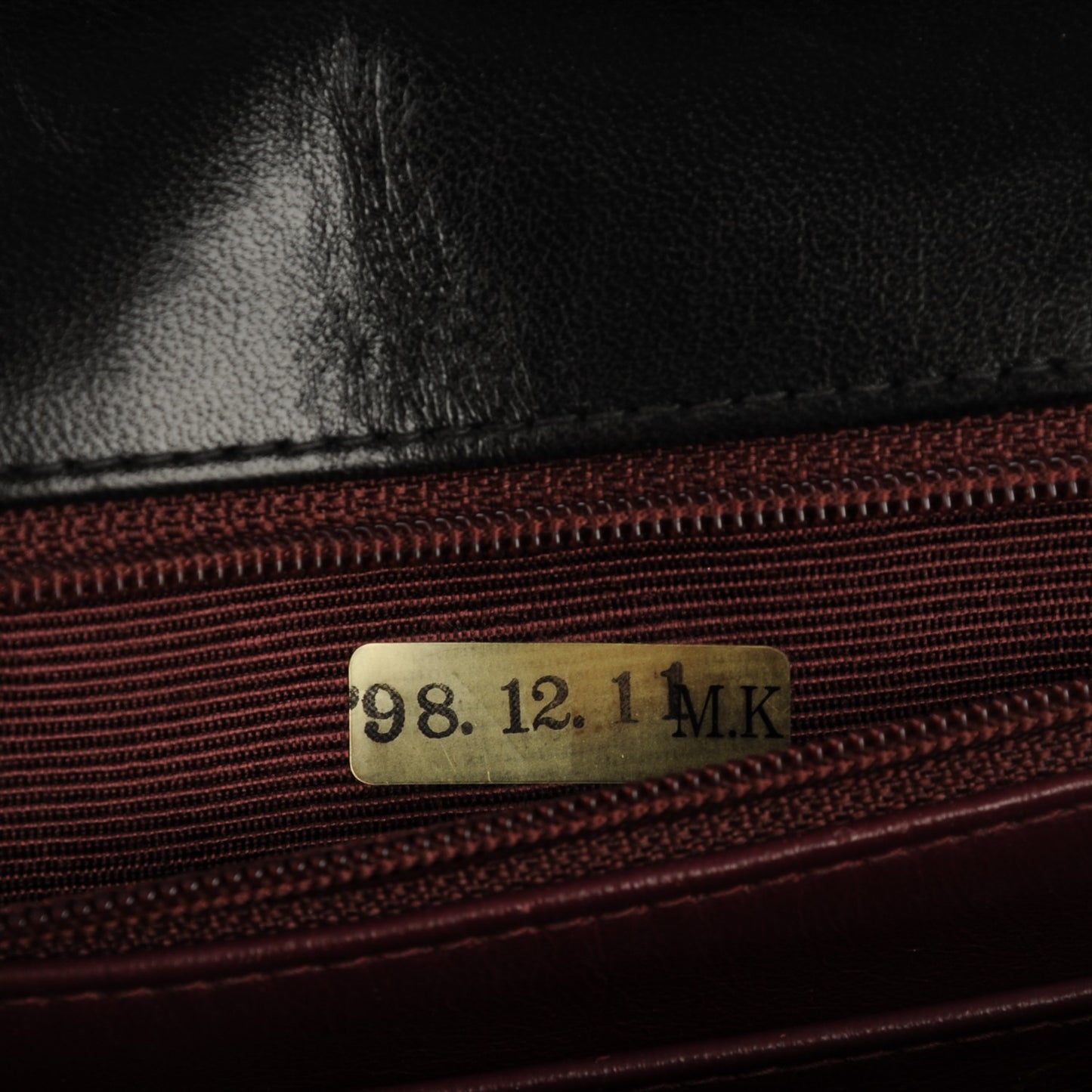 Lambskin Quilted Flap Shoulder Bag Black