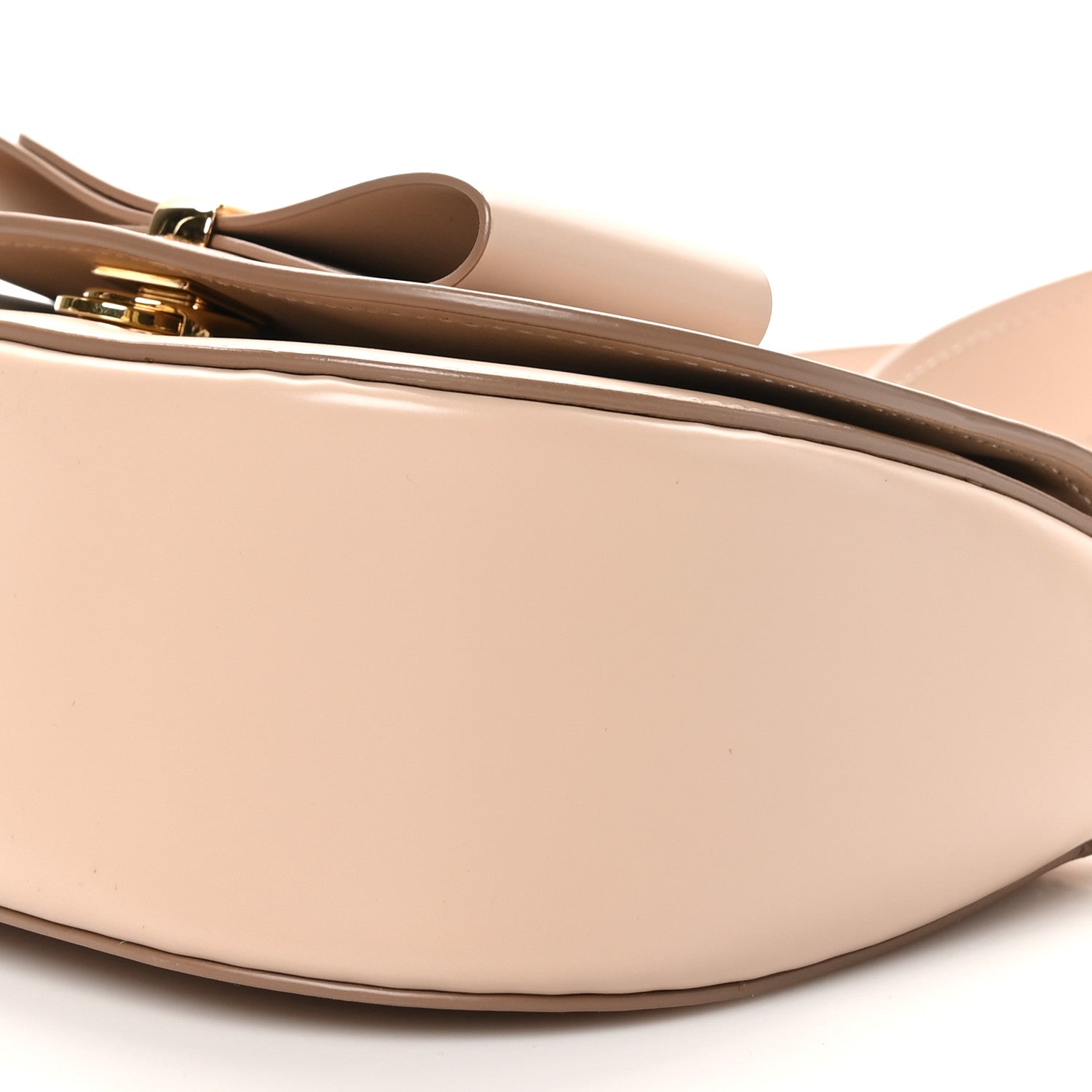 Salvatore Ferragamo Smooth Calfskin Small Anna Shoulder Bag New Bisque 9 of 9