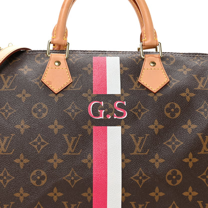 Louis Vuitton Monogram My LV Heritage Speedy Bandouliere 30 Fuchsia White 8 of 12