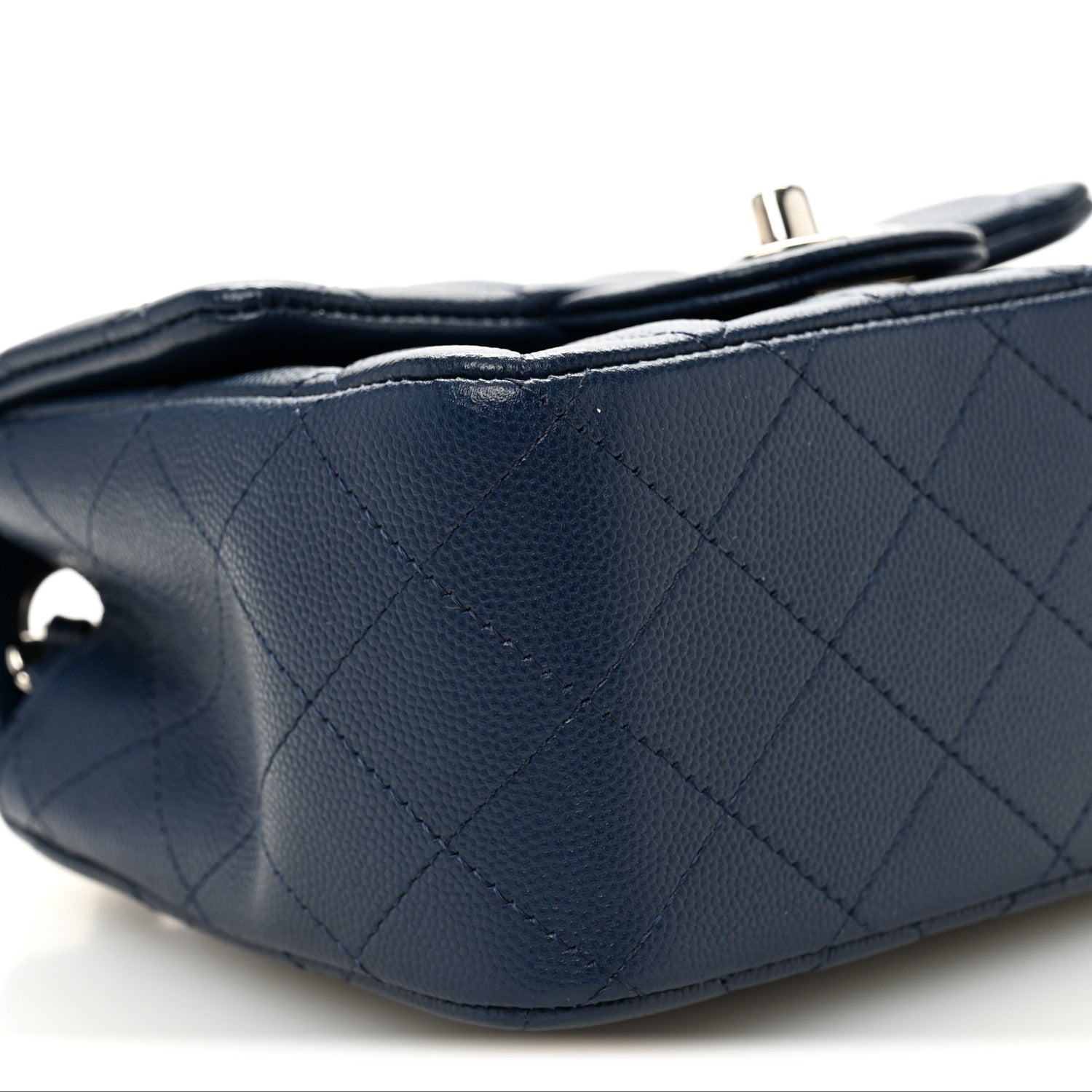 Chanel Caviar Quilted Mini Square Flap Navy 9 of 11