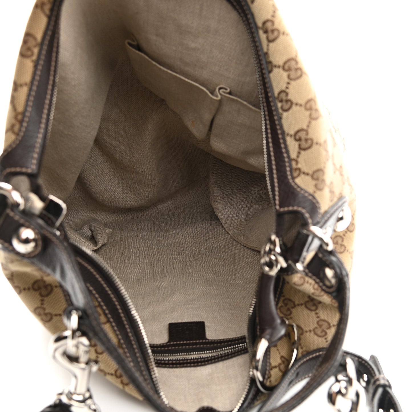 Monogram Large Icon Bit Hobo Dark Brown