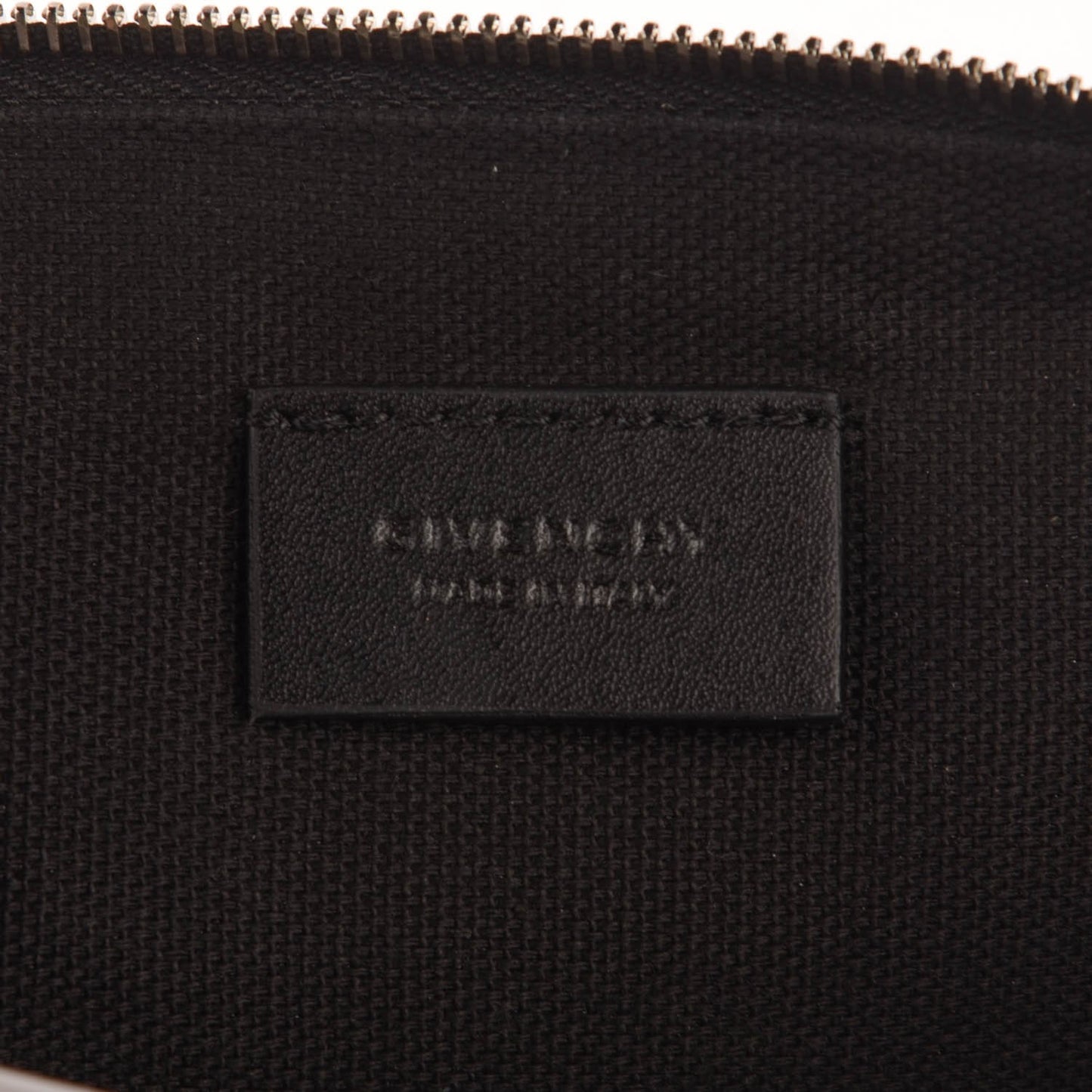 Smooth Calfskin Star Small Zip Pouch Black