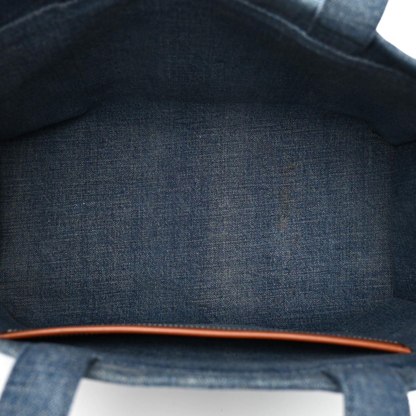 Denim Large Thais Cabas Navy Tan