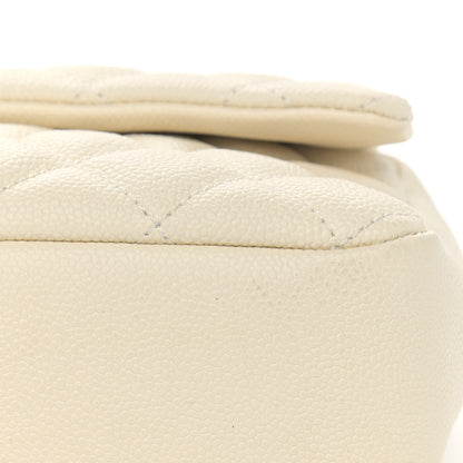 Chanel Caviar Quilted Jumbo Easy Flap Dark White 11 of 13