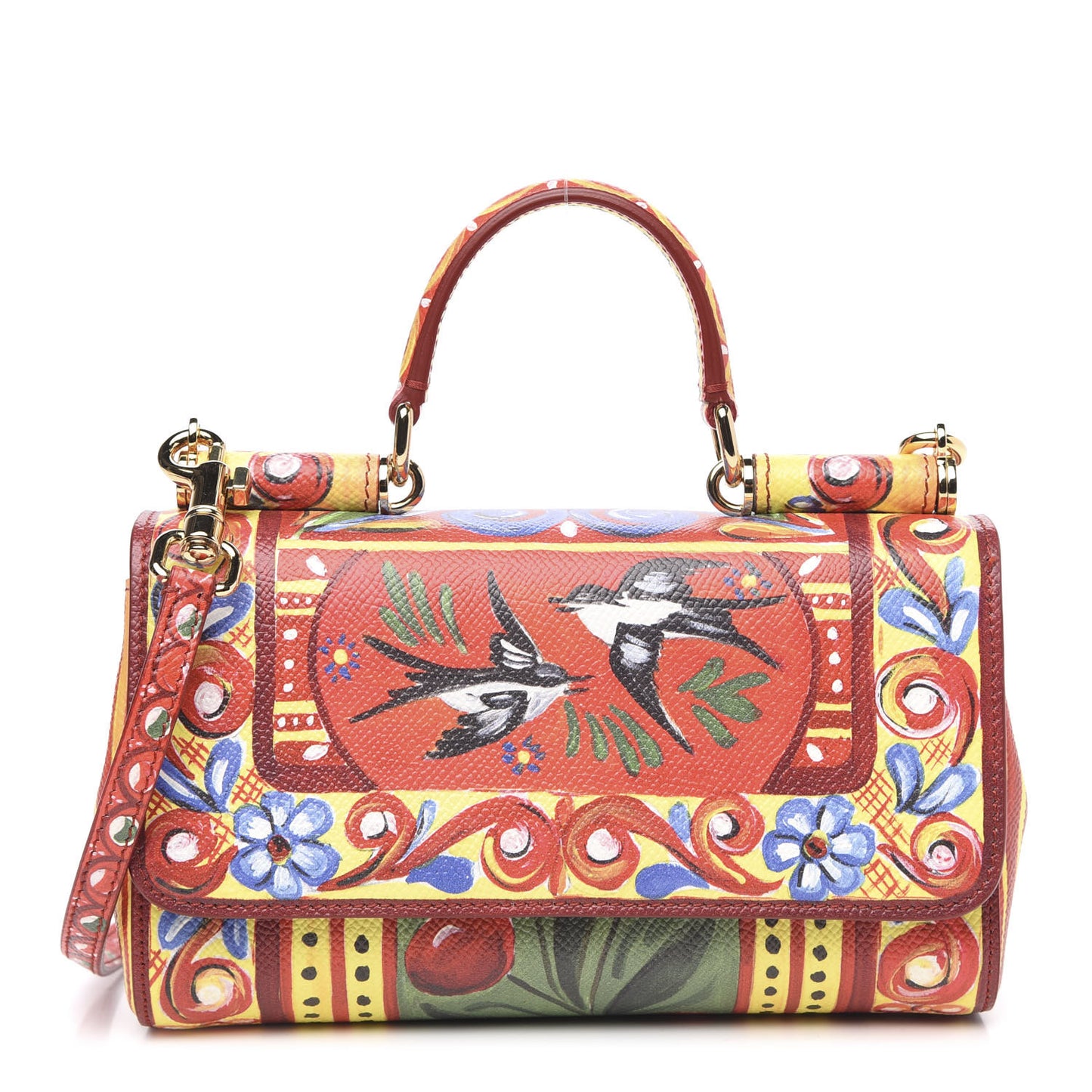 Dauphine Majolica Printed Mini Miss Sicily Satchel Multicolor