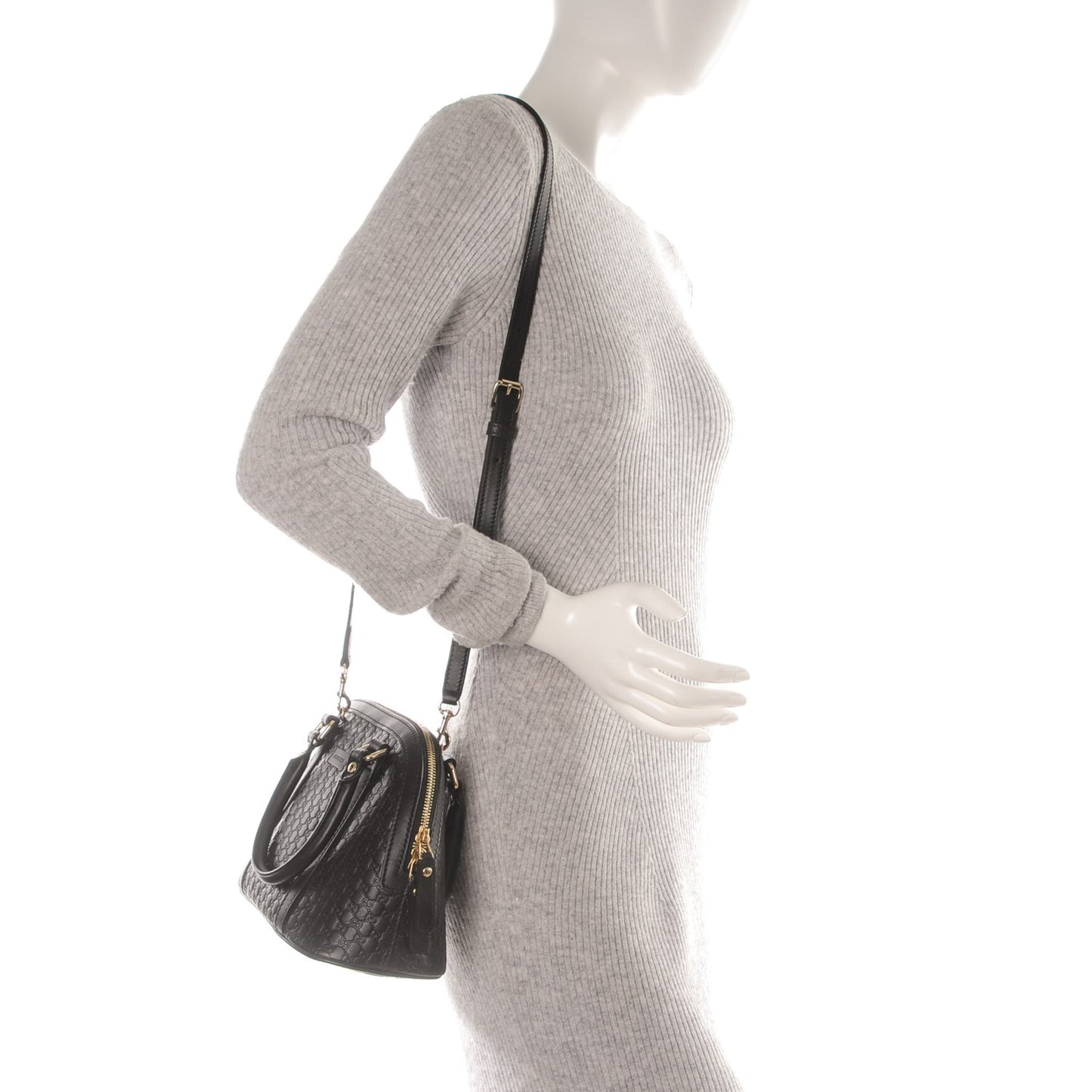 Microguccissima Mini Dome Bag Black