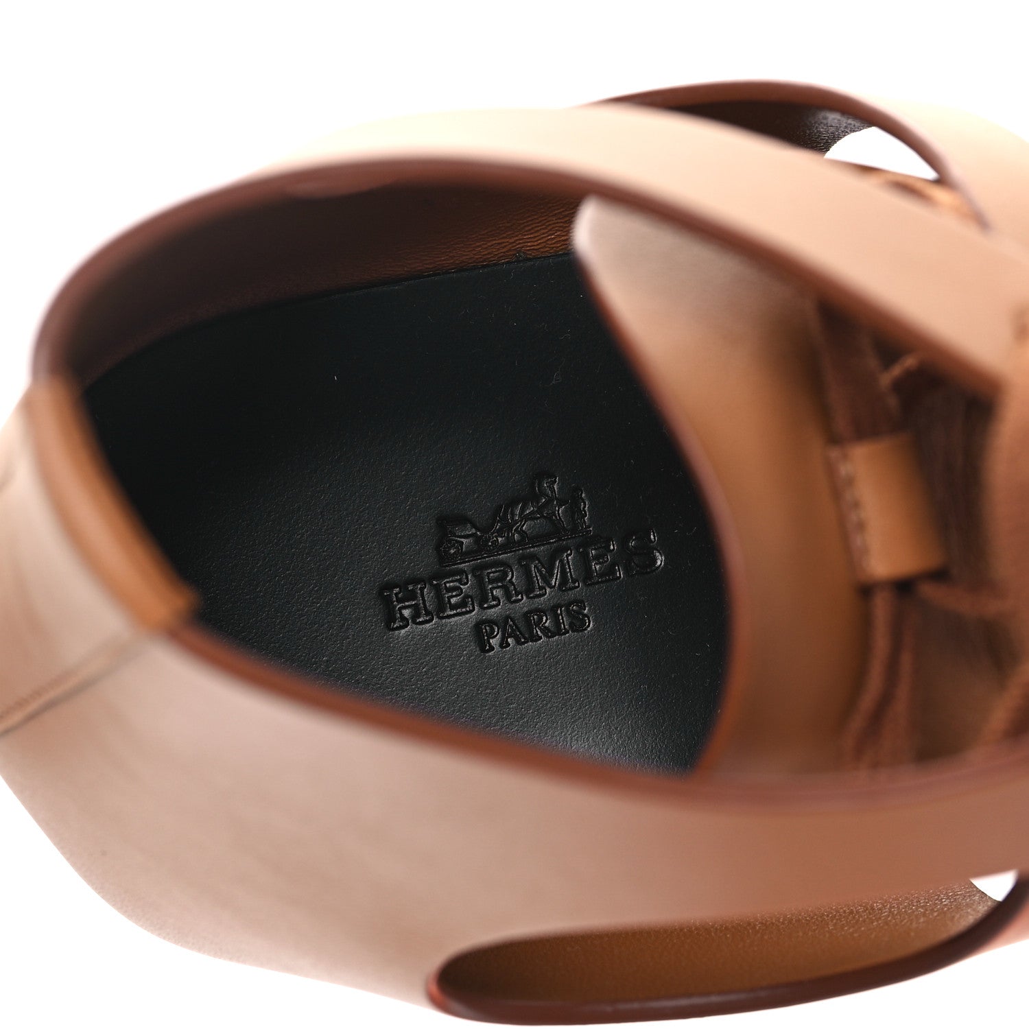 Hermes Calfskin Womens Galates Sandals 39 Naturel 7 of 10
