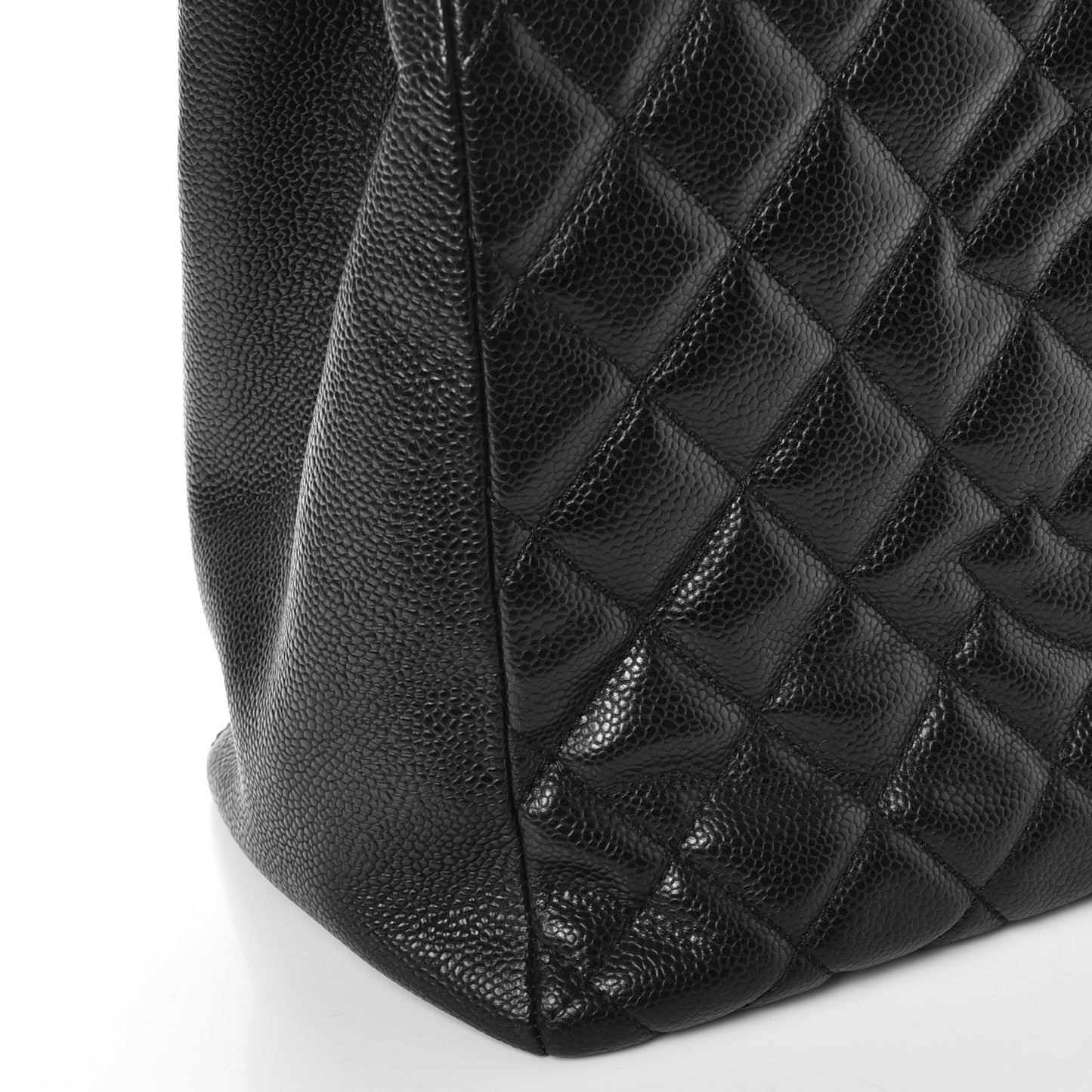 Caviar Quilted Grand Shopping Tote GST Black