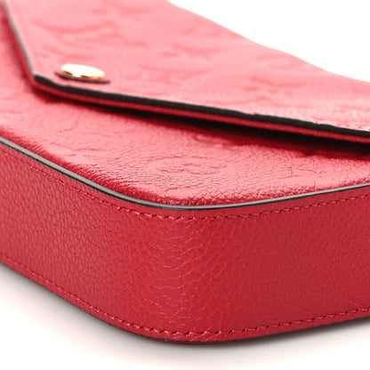 Louis Vuitton Empreinte Pochette Felicie Chain Wallet Cherry 9 of 9