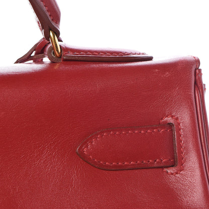 Hermes Box Kelly Retourne 28 Rouge Vif 9 of 41