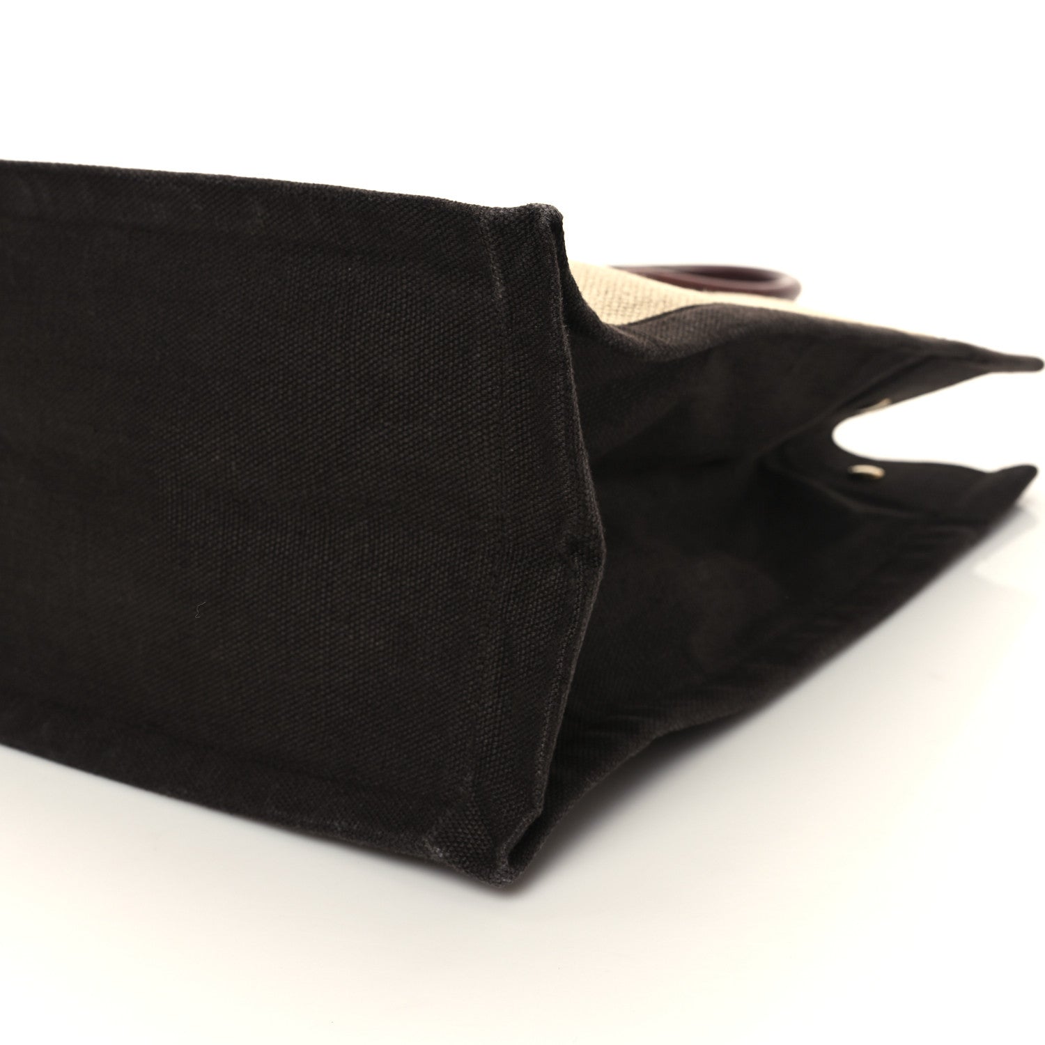 Saint Laurent Linen Calfskin Rive Gauche Tote Natural 10 of 11