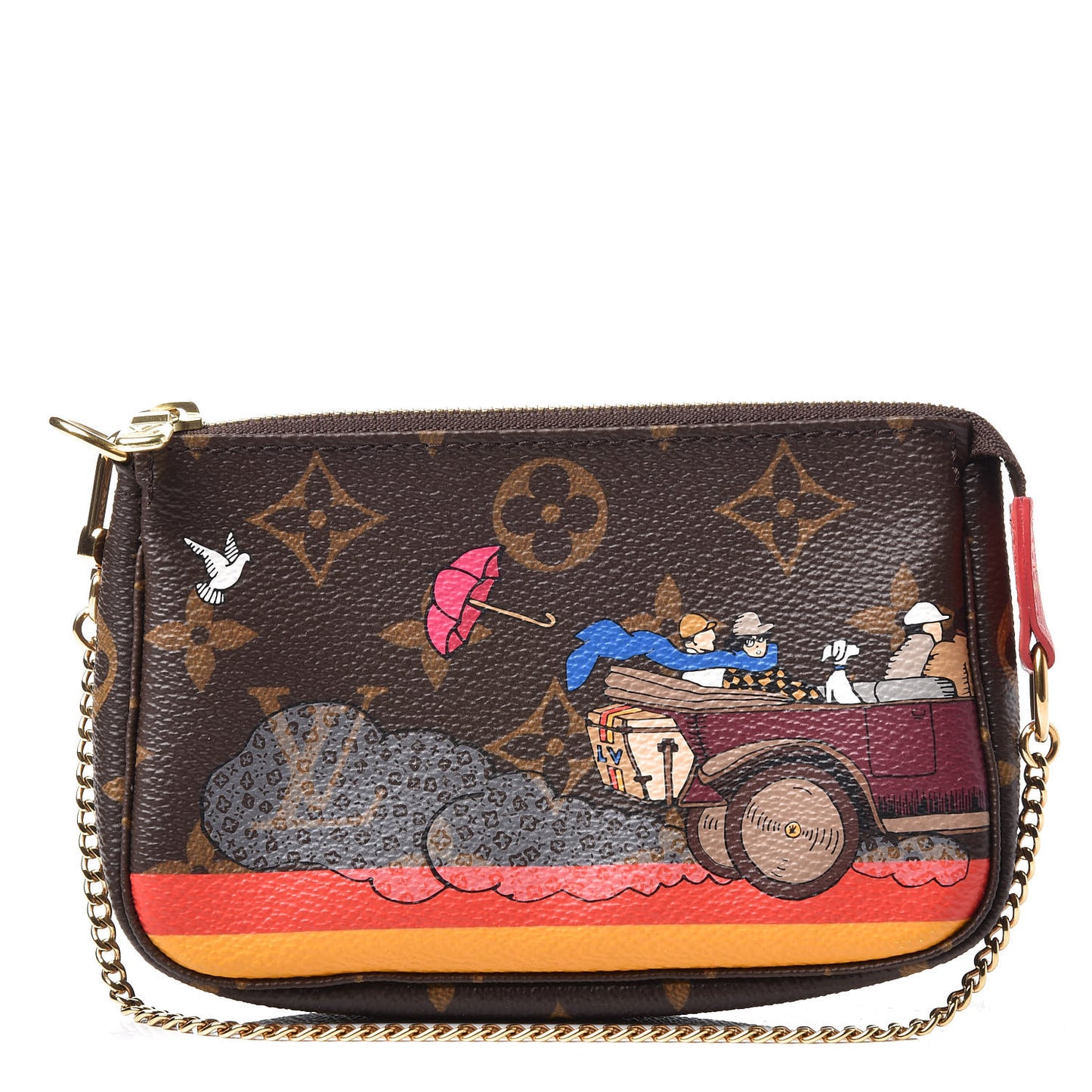 Monogram 2015 Christmas Animation Mini Pochette Accessories
