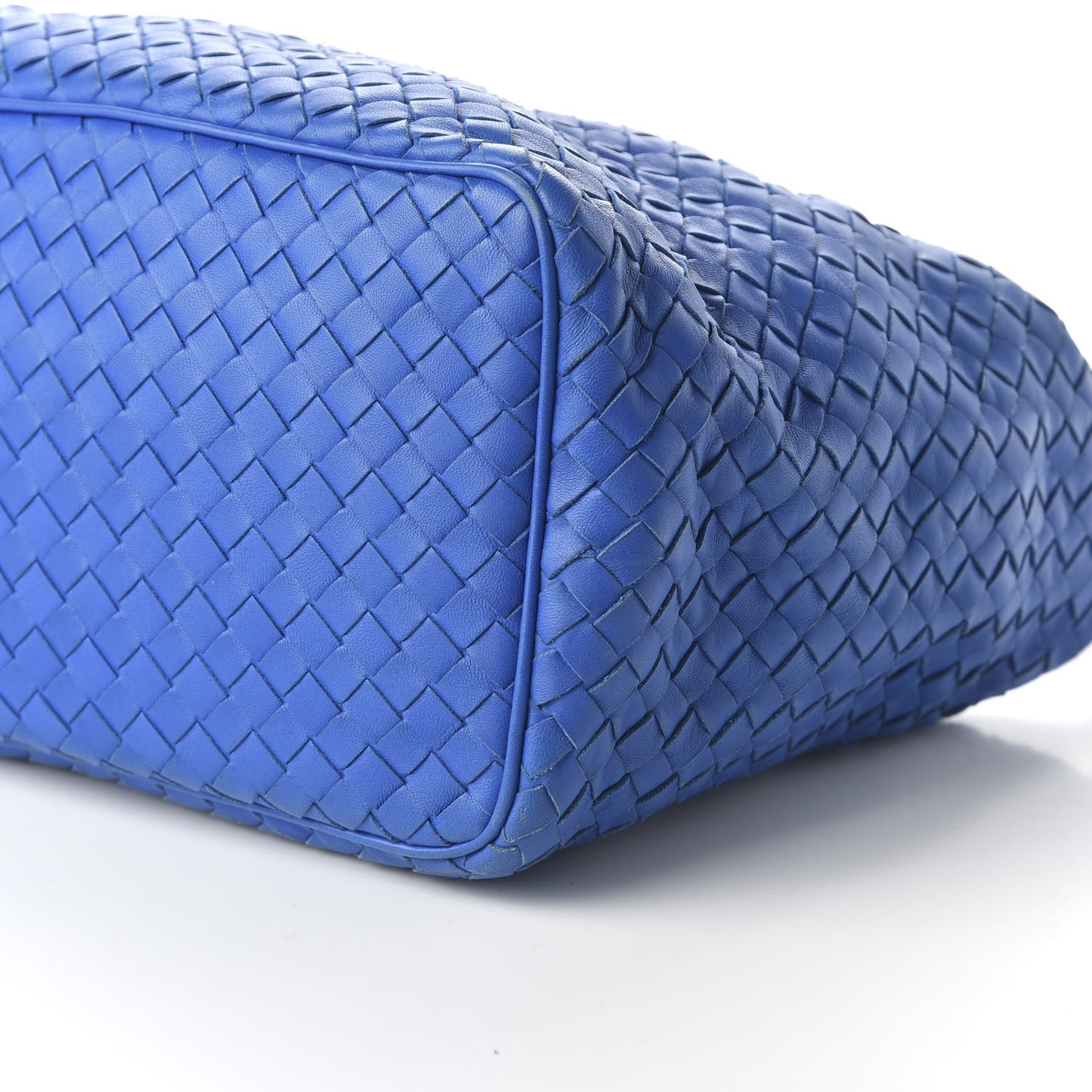 Nappa Intrecciato Small Shoulder Bag Blue