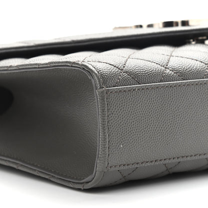 Saint Laurent Grain De Poudre Textured Mixed Matelasse Medium Triquilt Monogram Satchel Earth 9 of 10