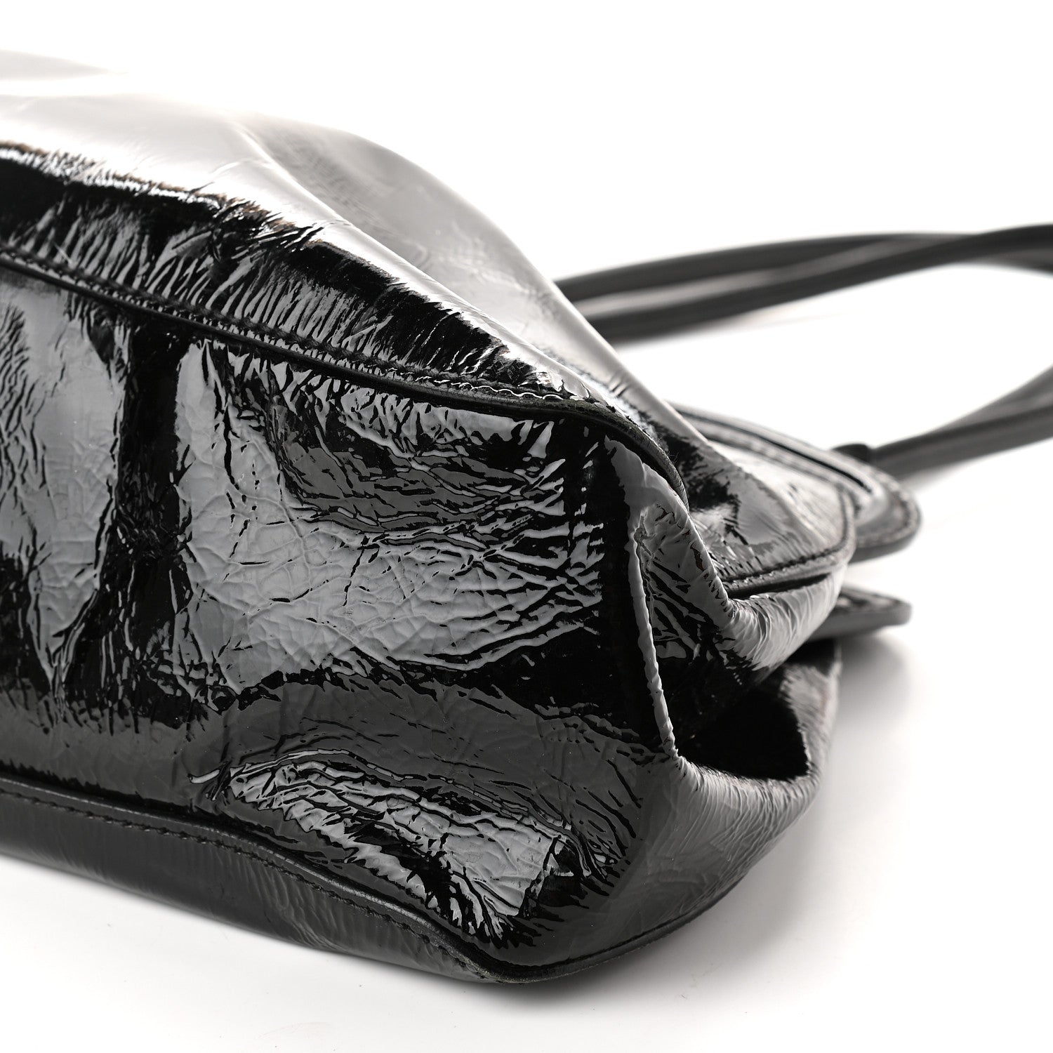 Miu Miu Vitello Shine Top Handle Bag Black 5 of 10