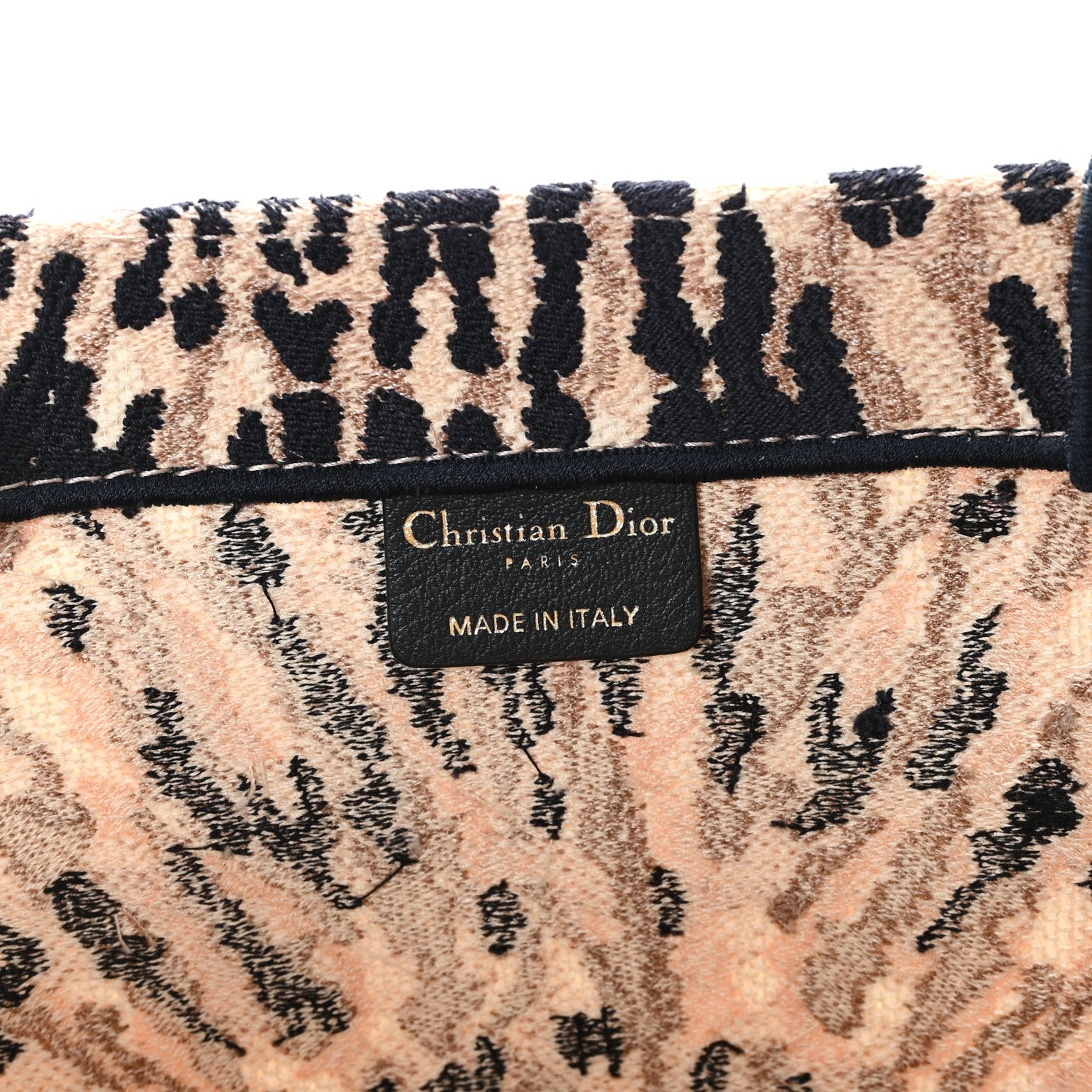 Christian Dior Canvas Embroidered Tie Dye Large Book Tote Multicolor 6 of 13
