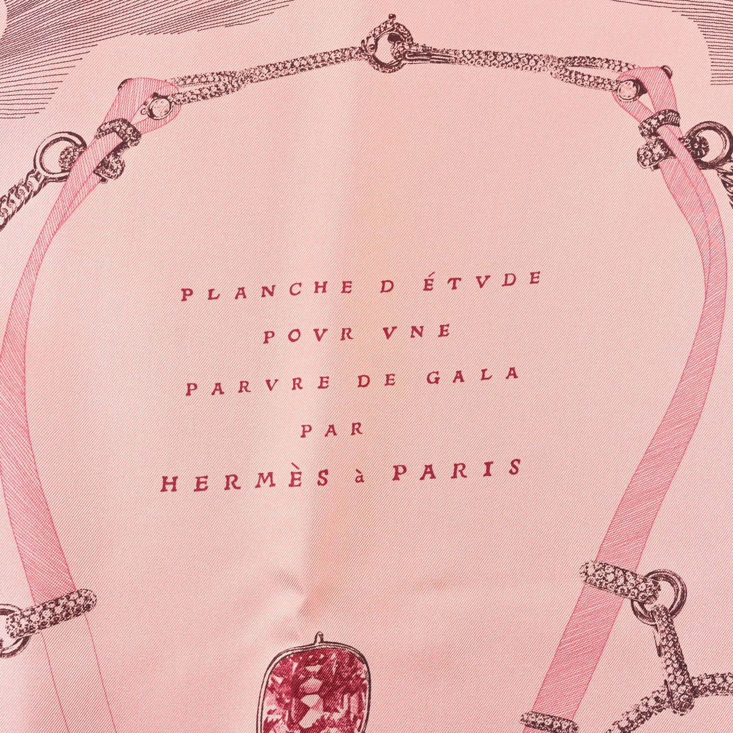 Silk Our Line Etude Pour Une Parure De Gala Scarf 90 Rose Ballerine Taupe Framboise