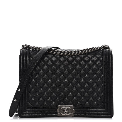 Chanel Caviar Quilted Large Boy Flap Black 1 of 9