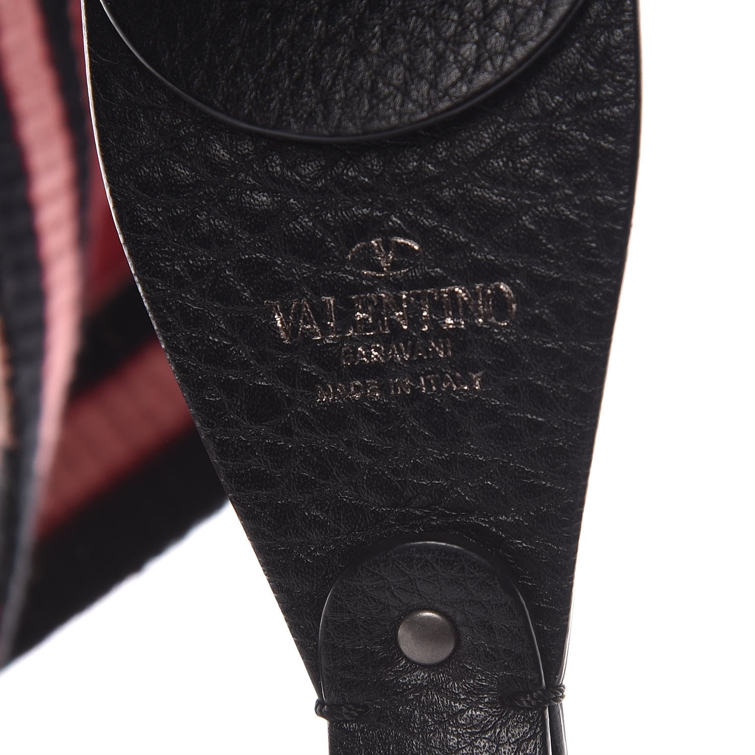 Valentino Garavani Canvas Loveblade Embroidered Rockstud Guitar Strap Multicolor 4 of 4