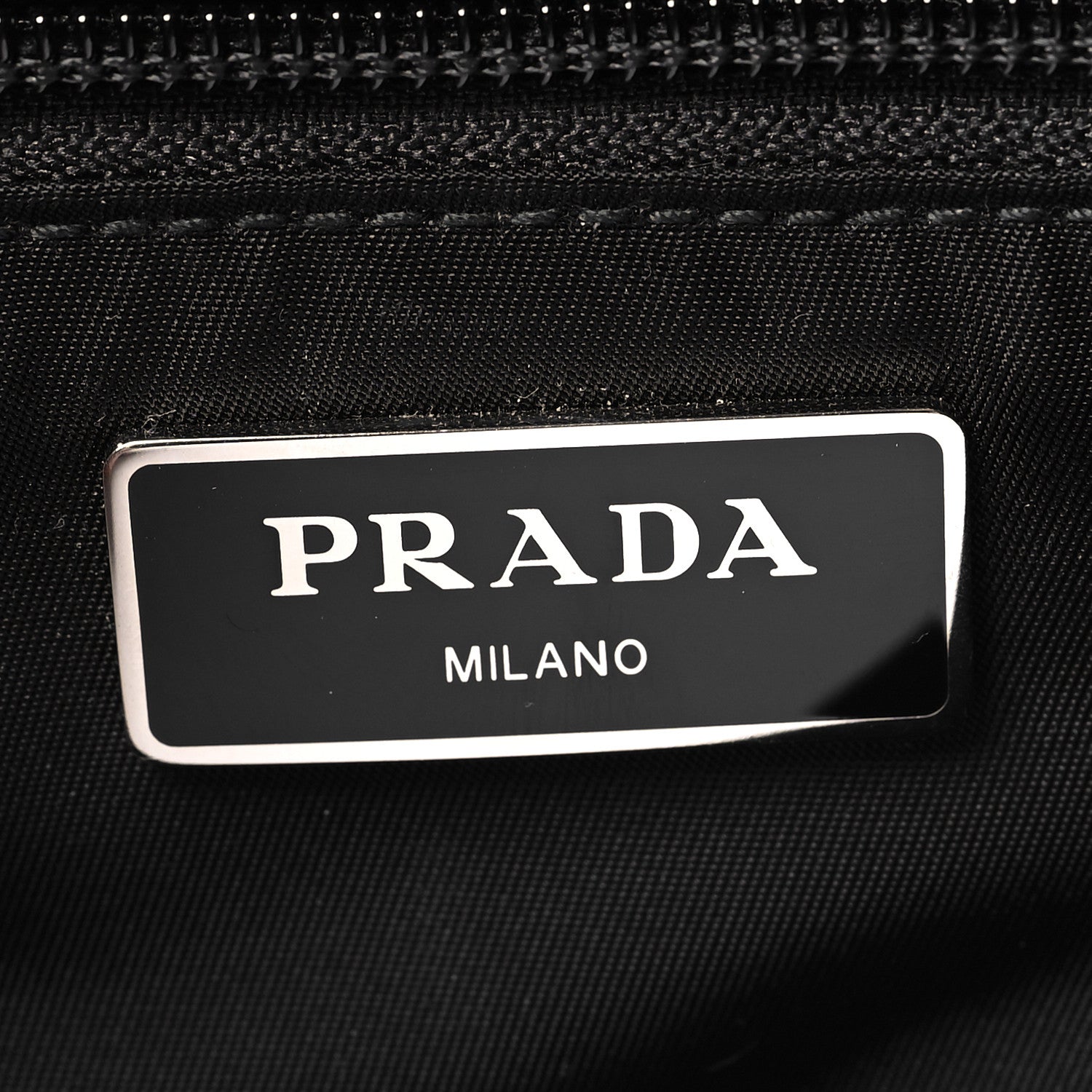 Prada Tessuto Nylon Montagna Double Buckle Backpack Black 6 of 9