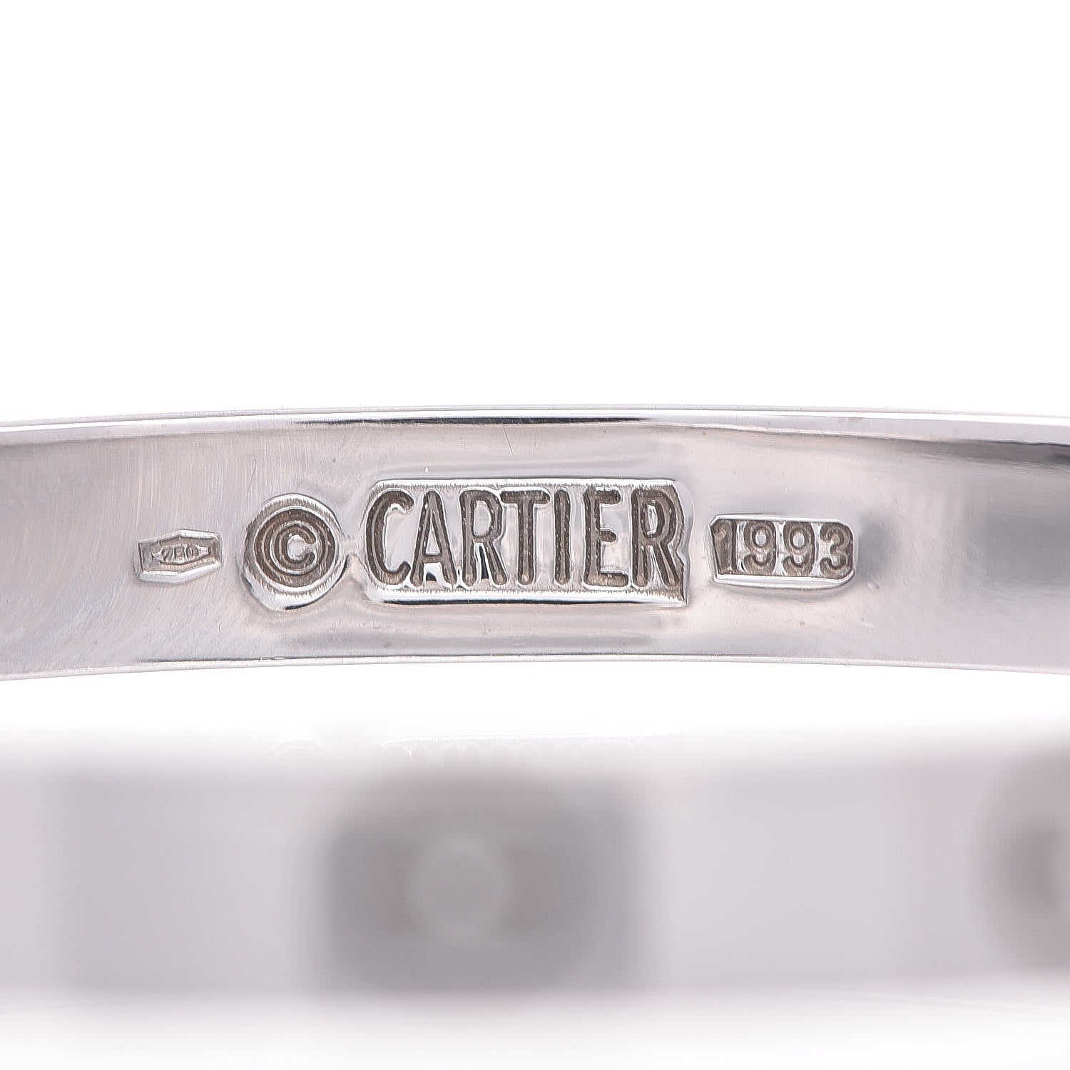 Cartier 18K White Gold LOVE Bracelet 16 4 of 7