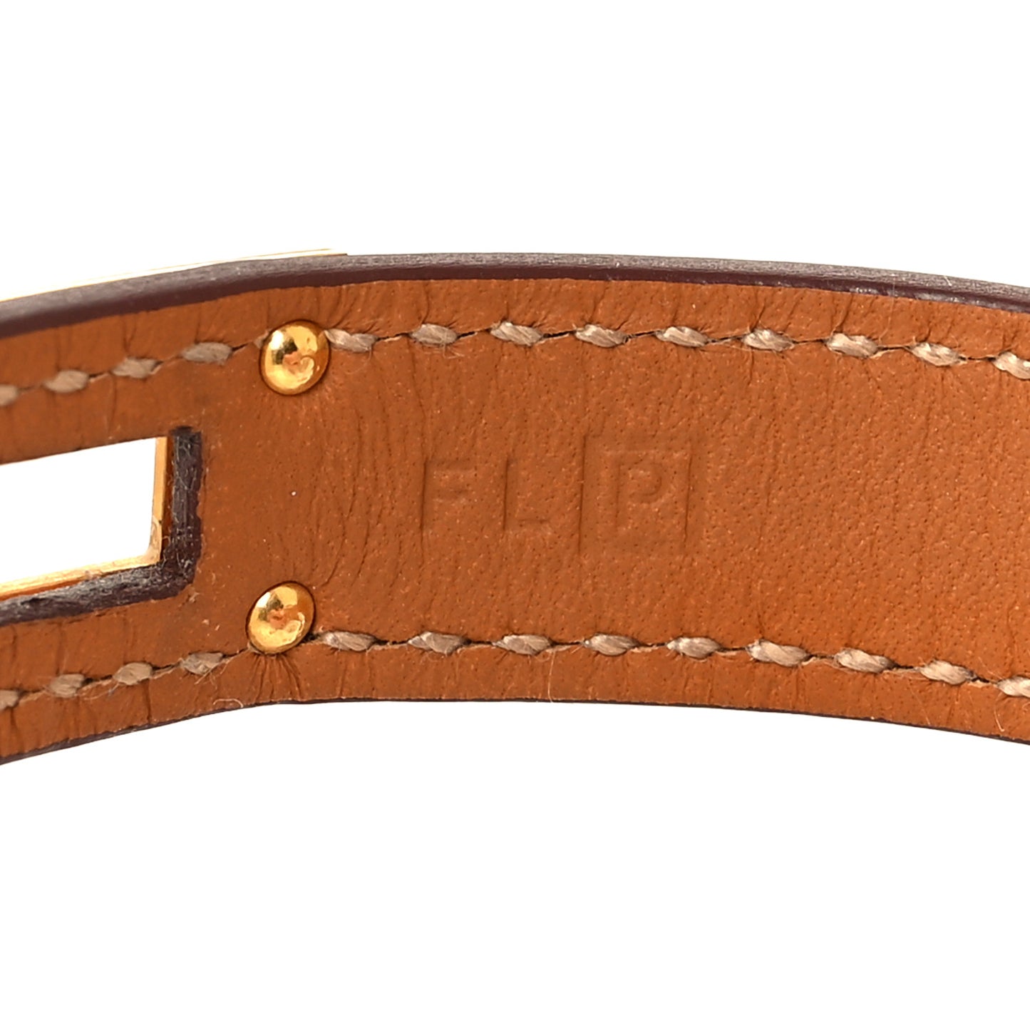 Epsom Kelly Double Tour Bracelet S Orange
