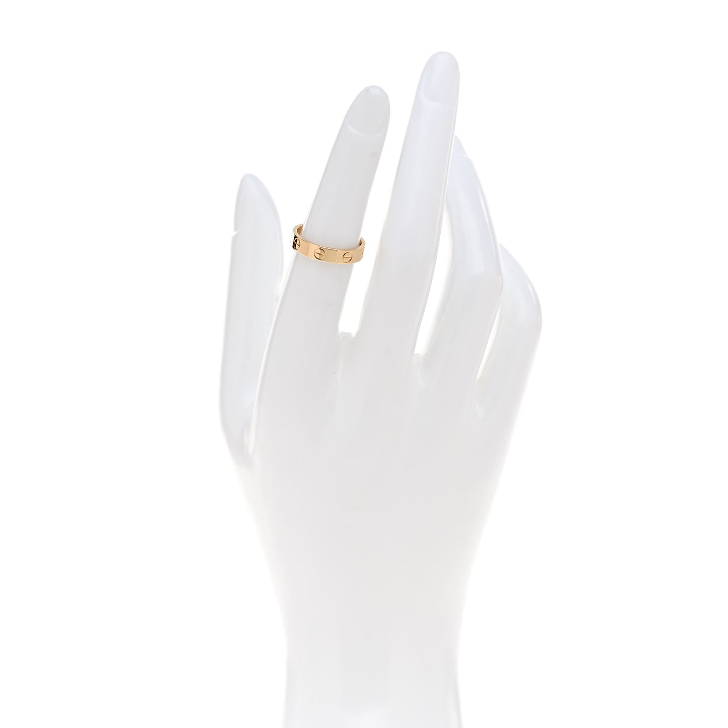 18K Yellow Gold 3.5mm LOVE Wedding Band Ring 50 5.25