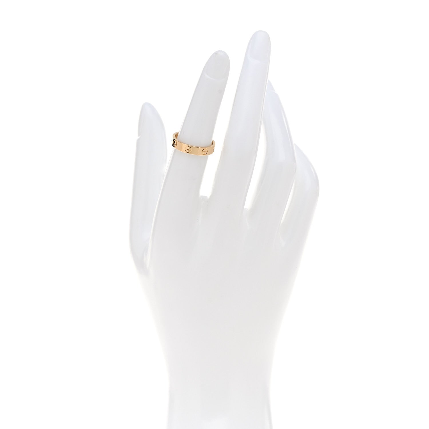 Cartier 18K Yellow Gold 3.5mm LOVE Wedding Band Ring 50 5.25 3 of 4