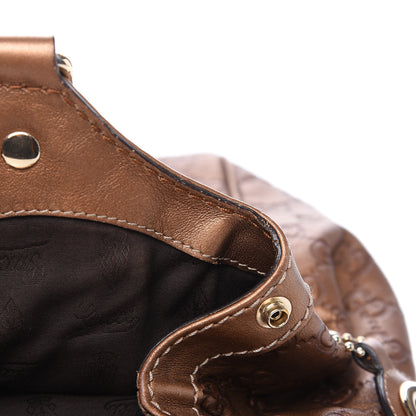 Gucci Metallic Guccissima Medium Sukey Tote Bronze 8 of 13